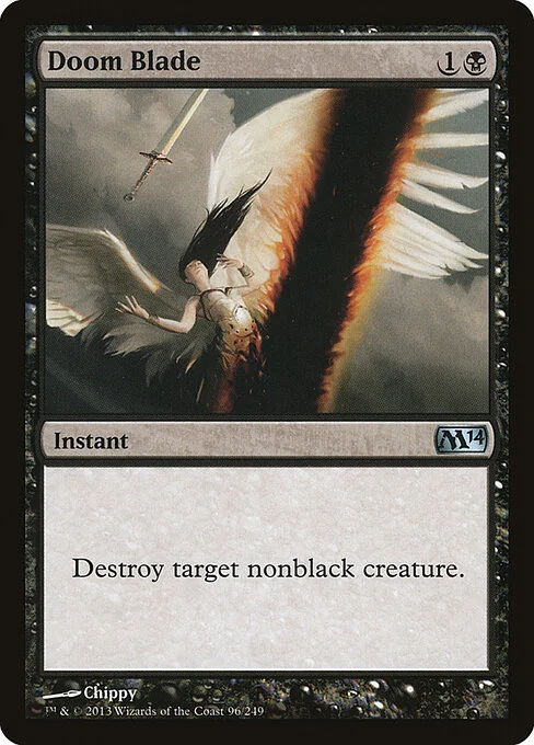 Doom Blade, carta Magic di tipo Instant illustrata da Chippy