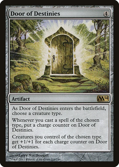 Door of Destinies, carta Magic di tipo Artifact illustrata da Larry MacDougall