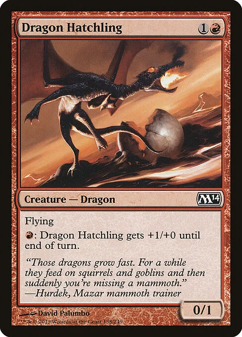 Dragon Hatchling, carta Magic di tipo Creature — Dragon illustrata da David Palumbo