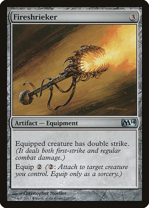 Fireshrieker, carta Magic di tipo Artifact — Equipment illustrata da Christopher Moeller