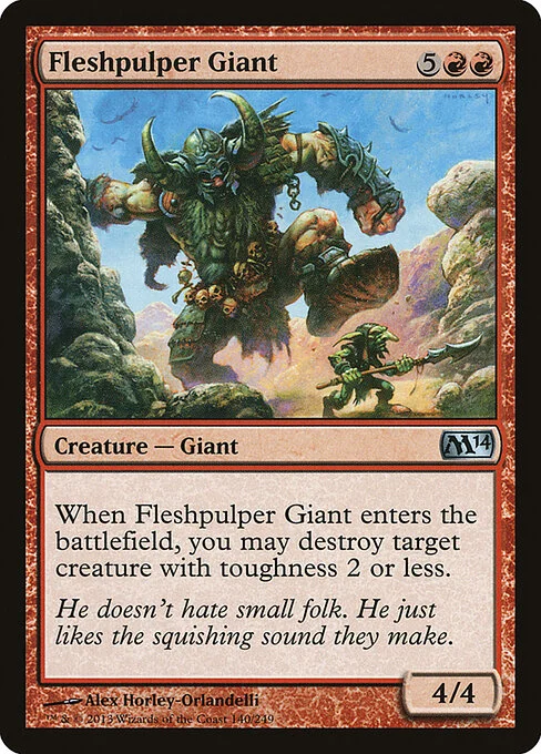 Fleshpulper Giant, carta Magic di tipo Creature — Giant illustrata da Alex Horley-Orlandelli