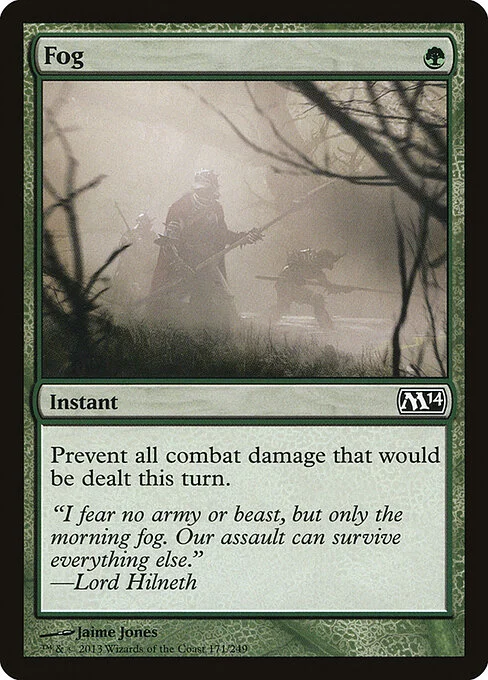 Fog, carta Magic di tipo Instant illustrata da Jaime Jones