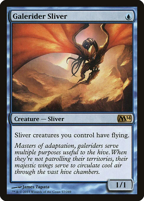 Galerider Sliver, carta Magic di tipo Creature — Sliver illustrata da James Zapata