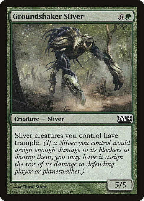 Groundshaker Sliver, carta Magic di tipo Creature — Sliver illustrata da Chase Stone
