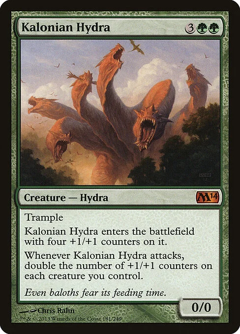 Kalonian Hydra, carta Magic di tipo Creature — Hydra illustrata da Chris Rahn