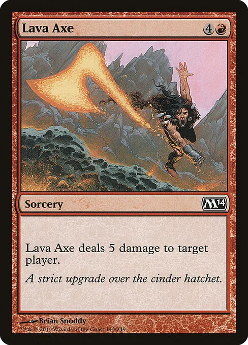 Lava Axe, carta Magic di tipo Sorcery illustrata da Brian Snõddy