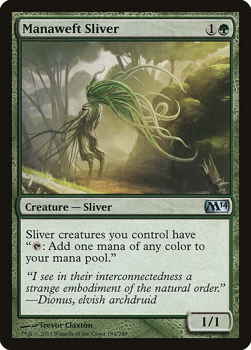 Manaweft Sliver, carta Magic di tipo Creature — Sliver illustrata da Trevor Claxton