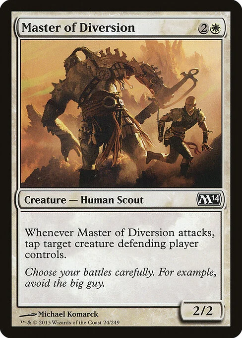 Master of Diversion, carta Magic di tipo Creature — Human Scout illustrata da Michael Komarck