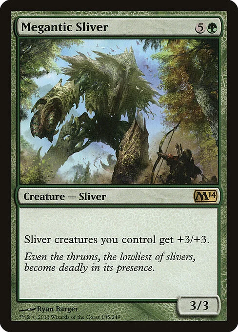 Megantic Sliver, carta Magic di tipo Creature — Sliver illustrata da Ryan Barger