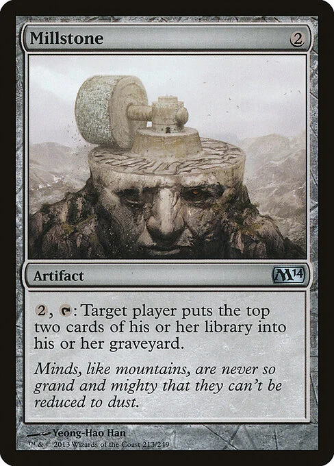 Millstone, carta Magic di tipo Artifact illustrata da Yeong-Hao Han