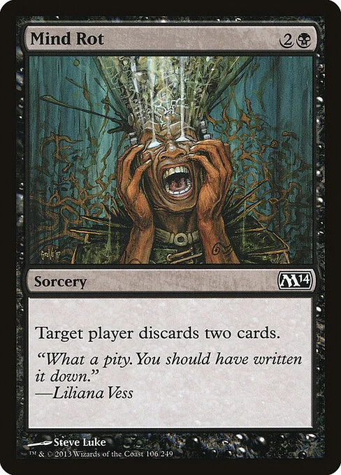 Mind Rot, carta Magic di tipo Sorcery illustrata da Steve Luke
