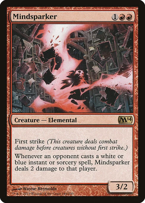 Mindsparker, carta Magic di tipo Creature — Elemental illustrata da Wayne Reynolds