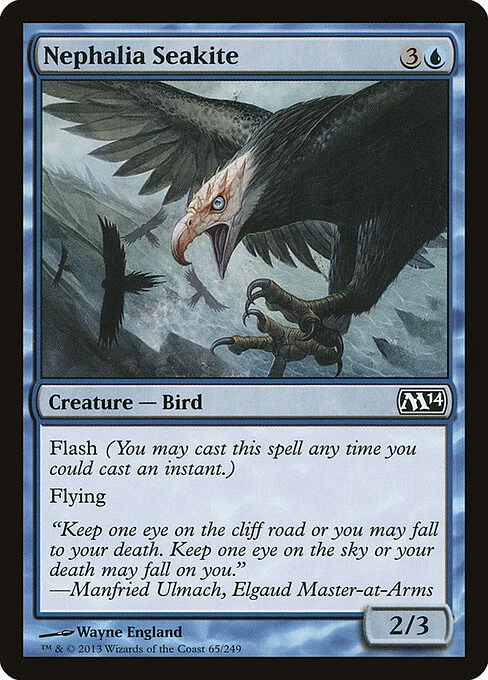 Nephalia Seakite, carta Magic di tipo Creature — Bird illustrata da Wayne England
