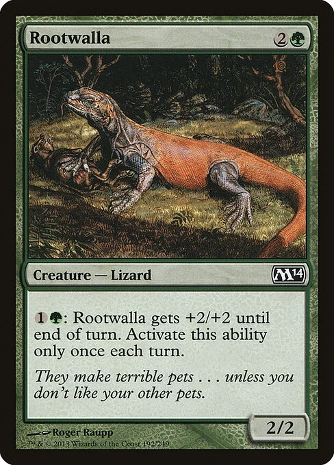 Rootwalla, carta Magic di tipo Creature — Lizard illustrata da Roger Raupp