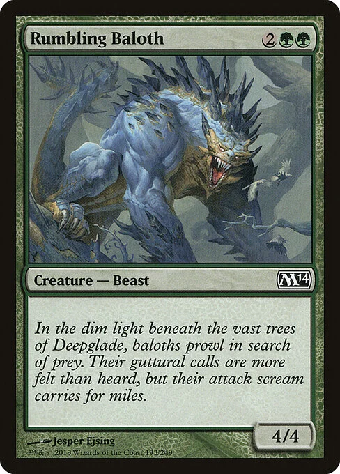 Rumbling Baloth, carta Magic di tipo Creature — Beast illustrata da Jesper Ejsing