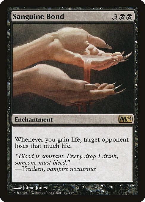 Sanguine Bond, carta Magic di tipo Enchantment illustrata da Jaime Jones