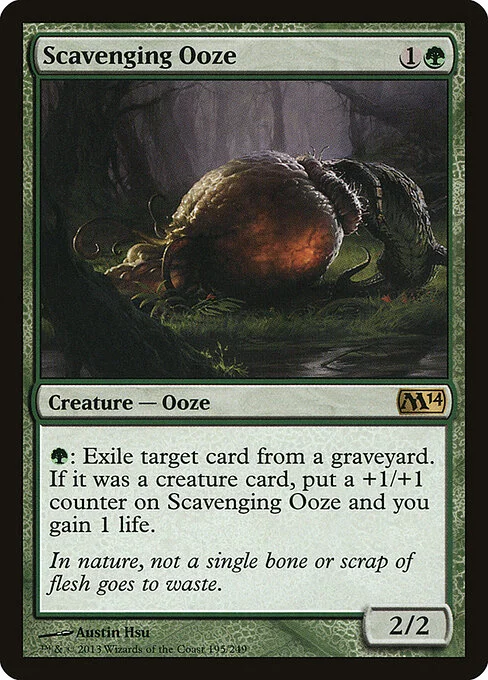 Scavenging Ooze, carta Magic di tipo Creature — Ooze illustrata da Austin Hsu