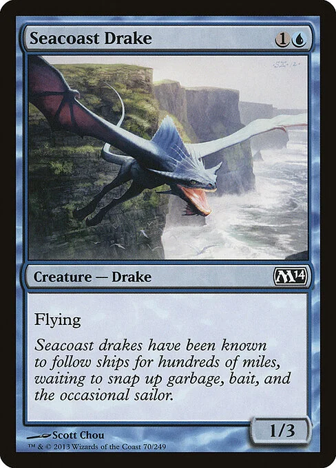 Seacoast Drake, carta Magic di tipo Creature — Drake illustrata da Scott Chou