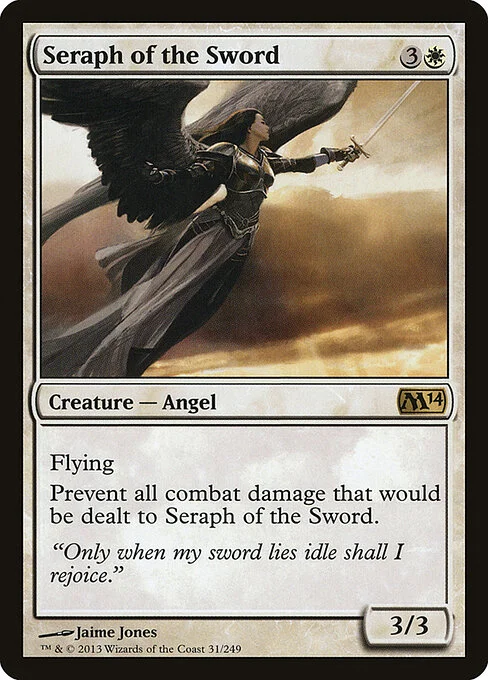 Seraph of the Sword, carta Magic di tipo Creature — Angel illustrata da Jaime Jones