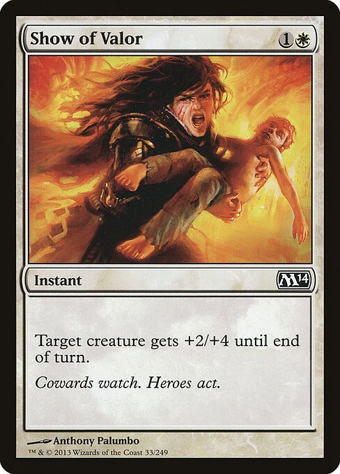 Show of Valor, carta Magic di tipo Instant illustrata da Anthony Palumbo