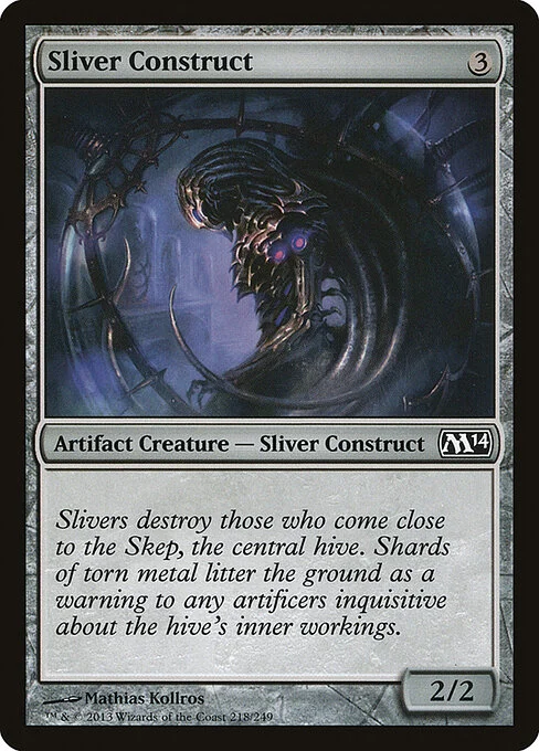 Sliver Construct, carta Magic di tipo Artifact Creature — Sliver Construct illustrata da Mathias Kollros