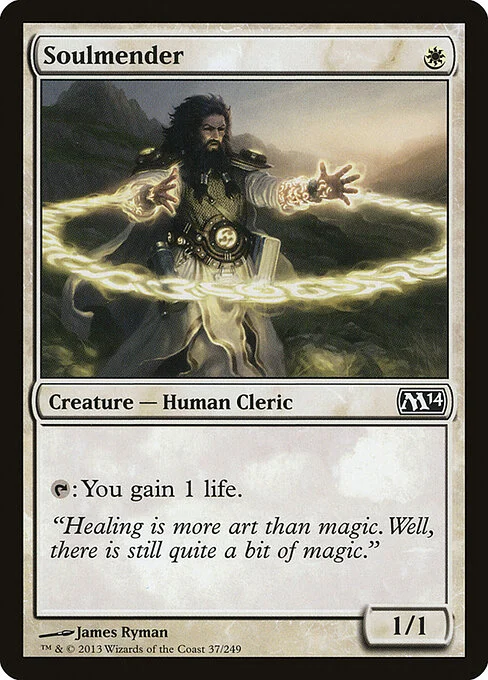 Soulmender, carta Magic di tipo Creature — Human Cleric illustrata da James Ryman
