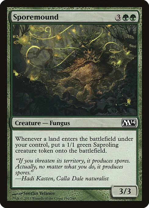 Sporemound, carta Magic di tipo Creature — Fungus illustrata da Svetlin Velinov
