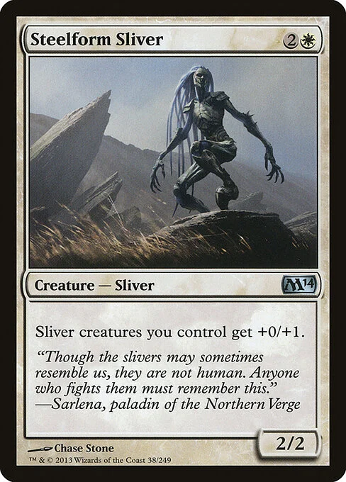 Steelform Sliver, carta Magic di tipo Creature — Sliver illustrata da Chase Stone