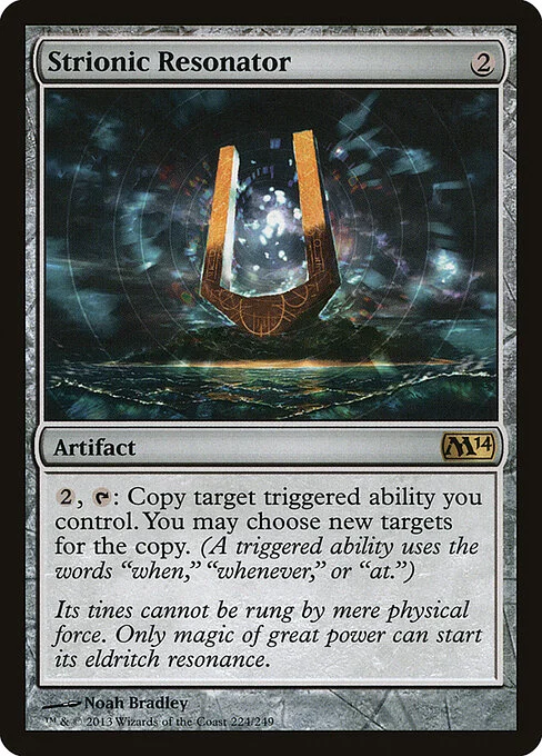 Strionic Resonator, carta Magic di tipo Artifact illustrata da Noah Bradley