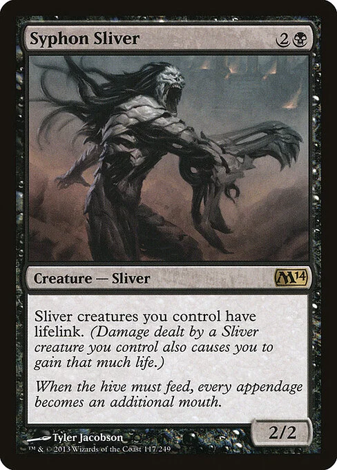 Syphon Sliver, carta Magic di tipo Creature — Sliver illustrata da Tyler Jacobson