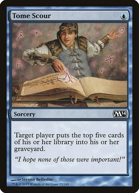 Tome Scour, carta Magic di tipo Sorcery illustrata da Steven Belledin