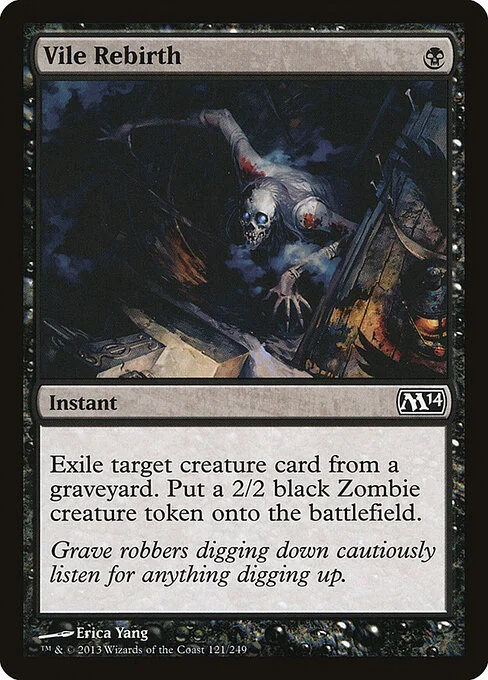 Vile Rebirth, carta Magic di tipo Instant illustrata da Erica Yang