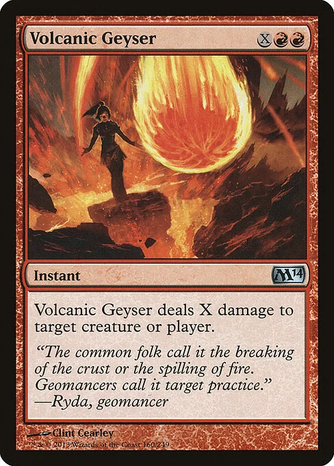 Volcanic Geyser, carta Magic di tipo Instant illustrata da Clint Cearley