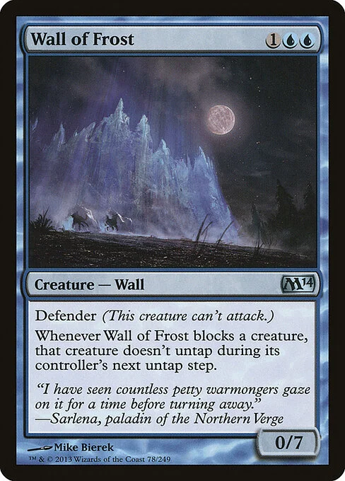 Wall of Frost, carta Magic di tipo Creature — Wall illustrata da Mike Bierek