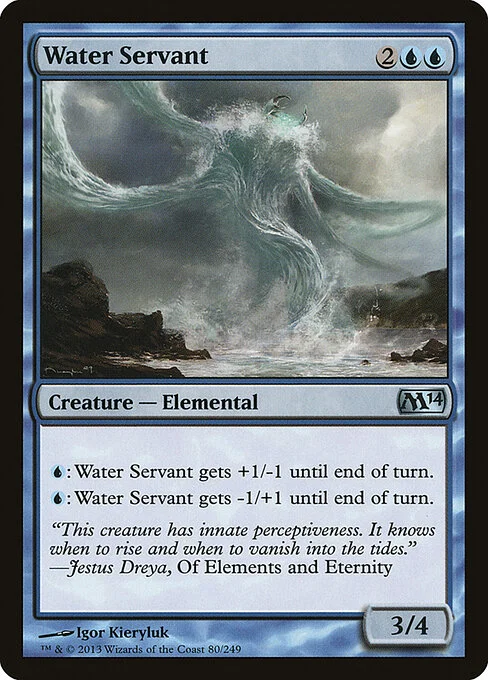 Water Servant, carta Magic di tipo Creature — Elemental illustrata da Igor Kieryluk