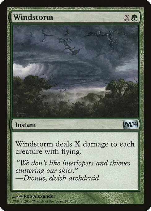 Windstorm, carta Magic di tipo Instant illustrata da Rob Alexander