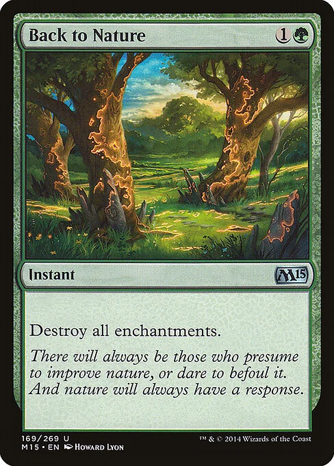 Back to Nature, carta Magic di tipo Instant illustrata da Howard Lyon
