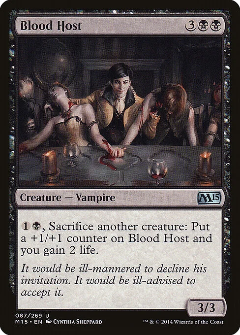 Blood Host, carta Magic di tipo Creature — Vampire illustrata da Cynthia Sheppard