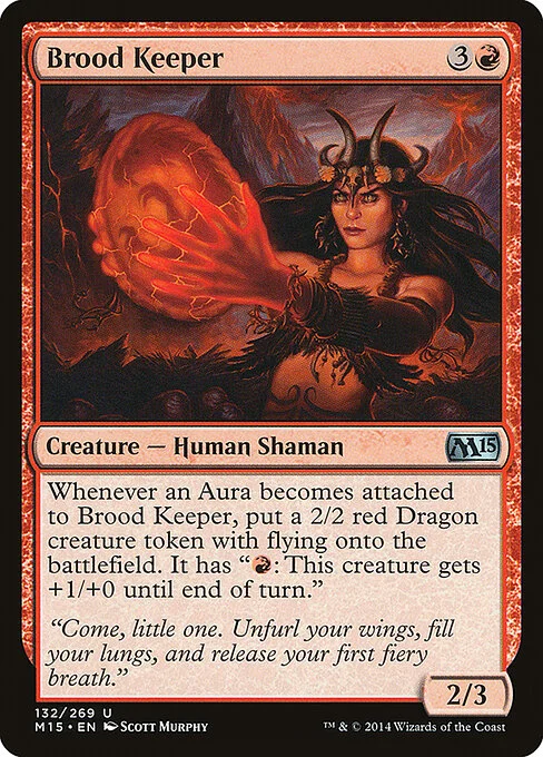 Brood Keeper, carta Magic di tipo Creature — Human Shaman illustrata da Scott Murphy