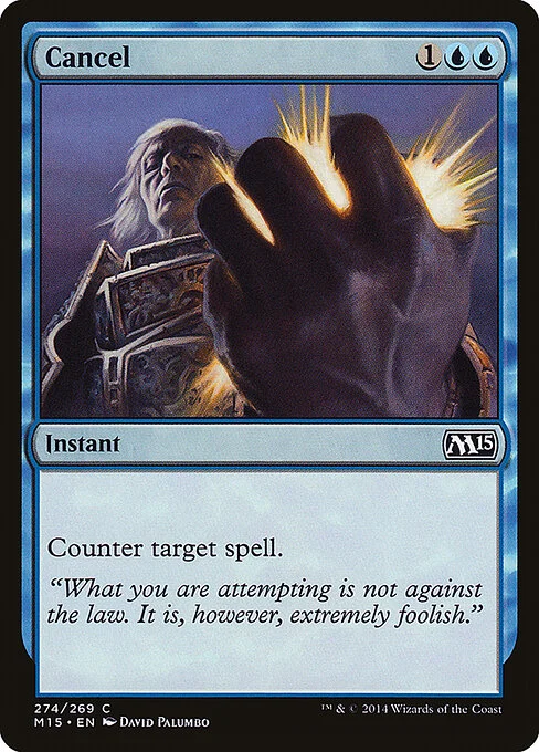 Cancel, carta Magic di tipo Instant illustrata da David Palumbo