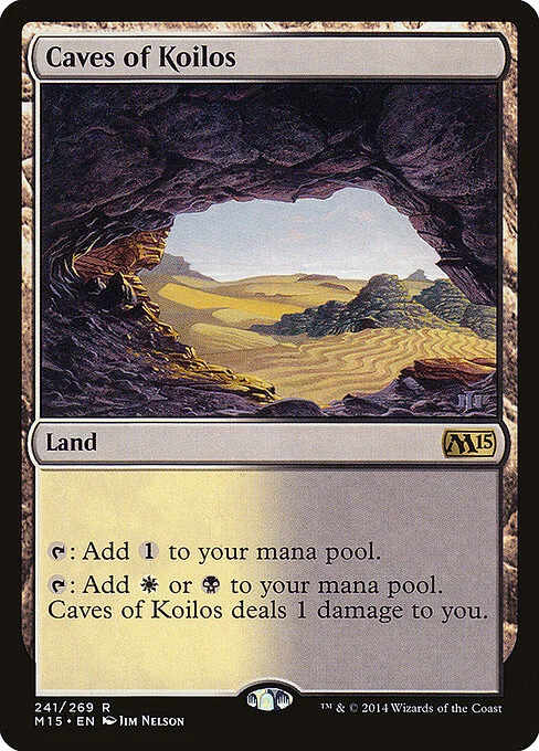 Caves of Koilos, carta Magic di tipo Land illustrata da Jim Nelson