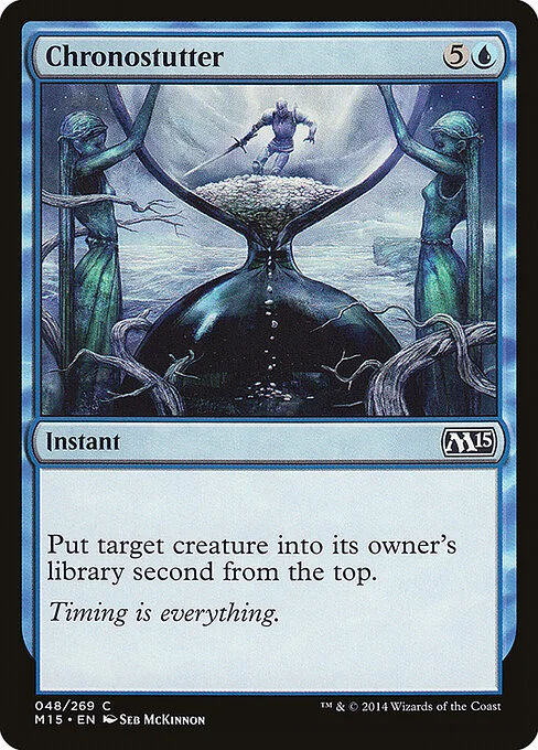Chronostutter, carta Magic di tipo Instant illustrata da Seb McKinnon