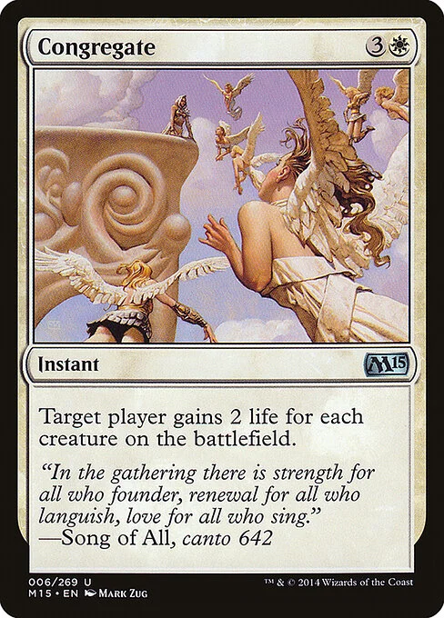 Congregate, carta Magic di tipo Instant illustrata da Mark Zug