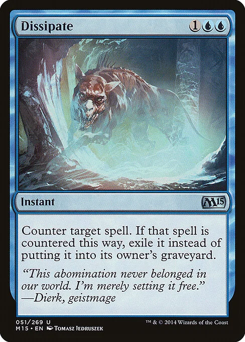 Dissipate, carta Magic di tipo Instant illustrata da Tomasz Jedruszek