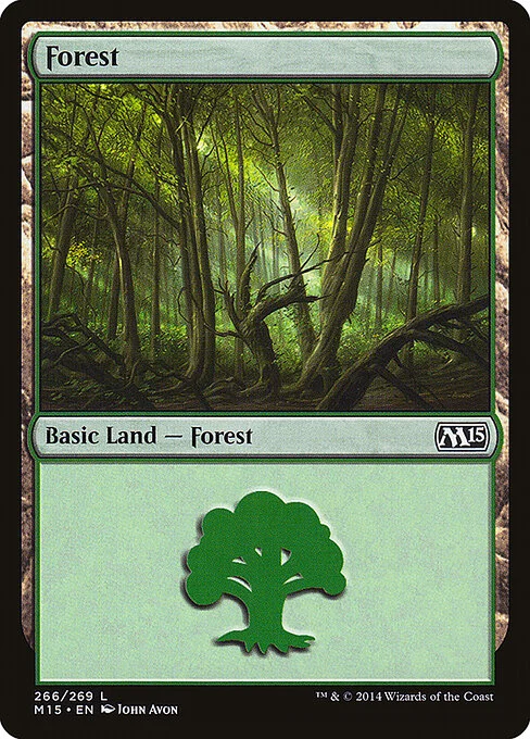Forest, carta Magic di tipo Basic Land — Forest illustrata da John Avon