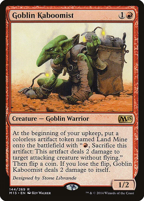Goblin Kaboomist, carta Magic di tipo Creature — Goblin Warrior illustrata da Kev Walker