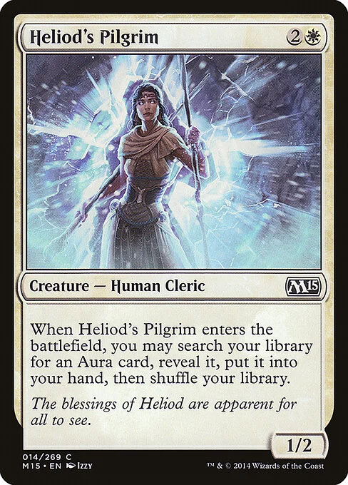 Heliod's Pilgrim, carta Magic di tipo Creature — Human Cleric illustrata da Izzy