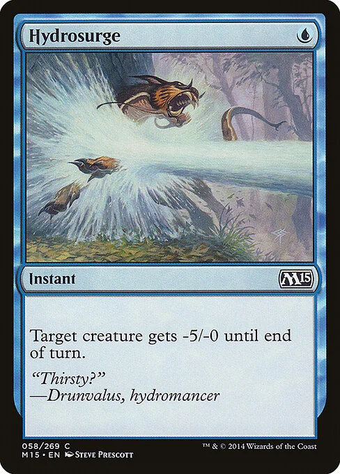 Hydrosurge, carta Magic di tipo Instant illustrata da Steve Prescott