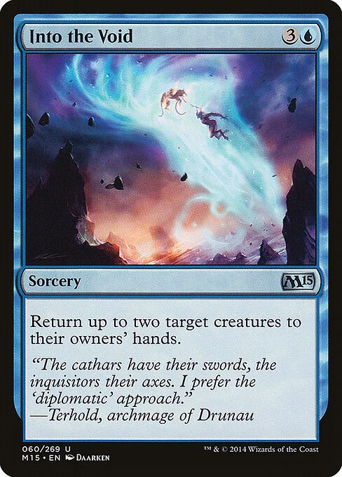 Into the Void, carta Magic di tipo Sorcery illustrata da Daarken