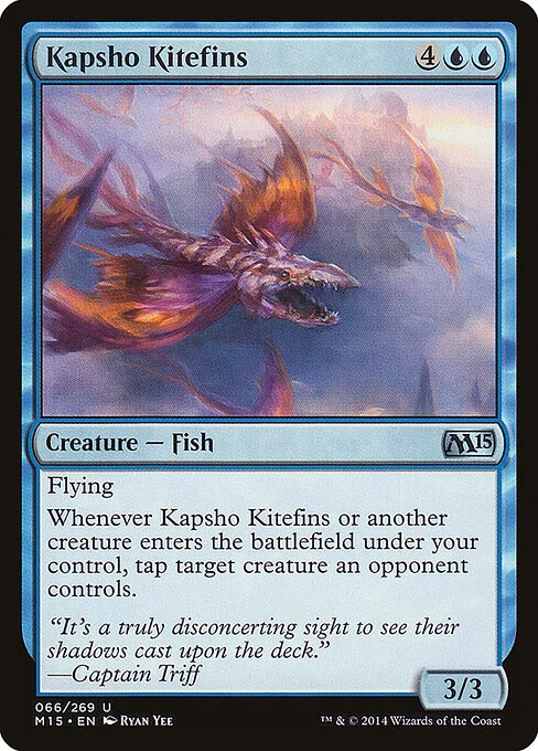 Kapsho Kitefins, carta Magic di tipo Creature — Fish illustrata da Ryan Yee